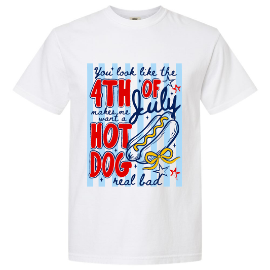 You Look Like the 4th of July Hot Dog Graphic Tee Twice the Charm Boutique