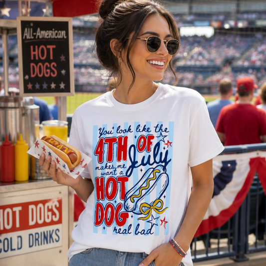 You Look Like the 4th of July Hot Dog Graphic Tee Twice the Charm Boutique