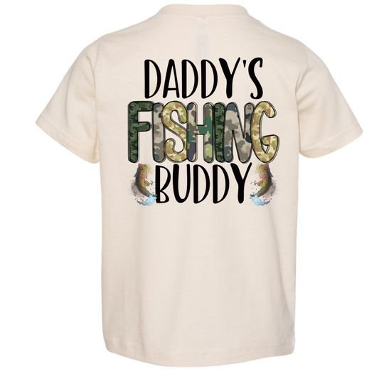 Daddy’s Fishing Buddy Kids Tee (Back Design) My Store