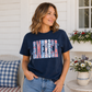 America Patchwork Graphic Tee Twice the Charm Boutique