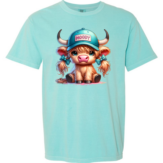 Moody Highland Cow Tee