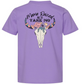 Mama Raised Me to Take No Bull Kids Tee – Western Floral Skull Toddler Shirt (Back Design)