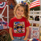 Patriotic Highland Cow Kids Shirt Twice the Charm Boutique