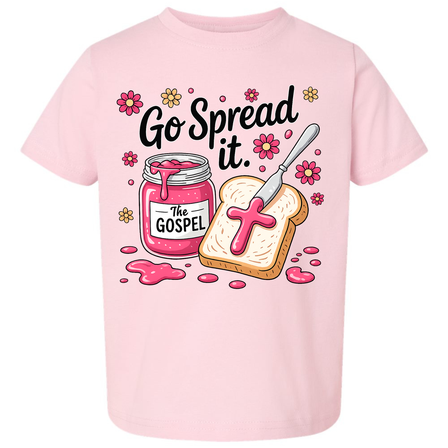 Go Spread It Gospel Kids Shirt – Christian Toddler Tee Twice the Charm Boutique