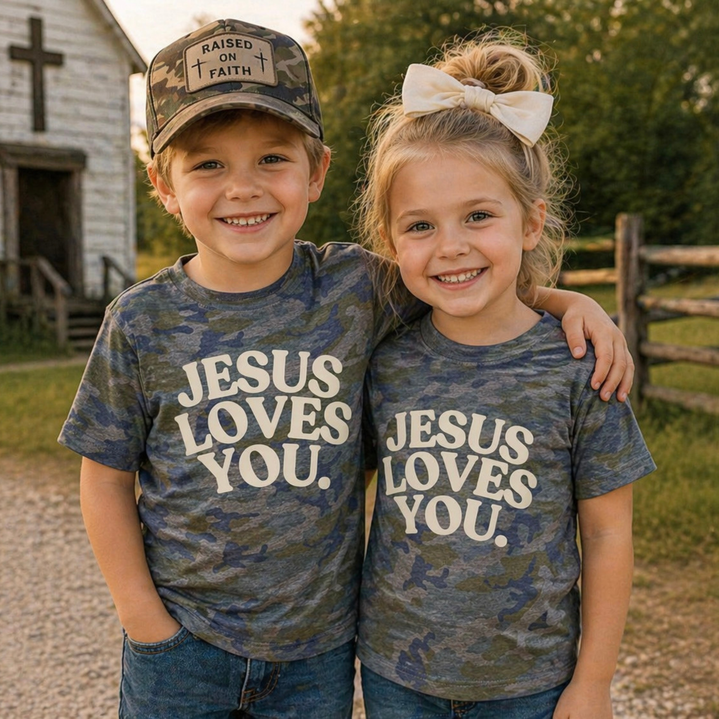 Jesus Loves You Kids Shirt – Christian Toddler Tee Twice the Charm Boutique