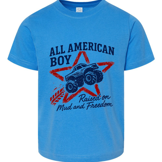 All American Boy Monster Truck Shirt Twice the Charm Boutique