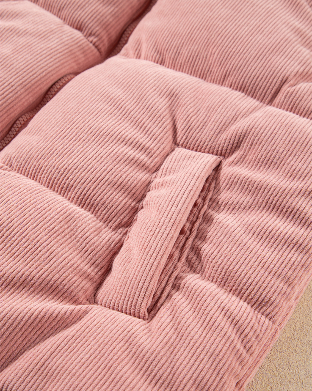 Cozy Comfort Corduroy Puffer Vest – Dusty Rose