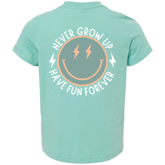Never Grow Up Lightning Smile Tee (Back Design) My Store