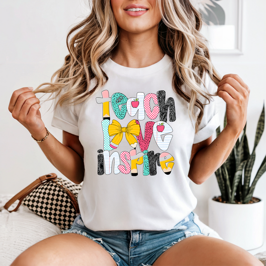 Love Teach Inspire Graphic Tee