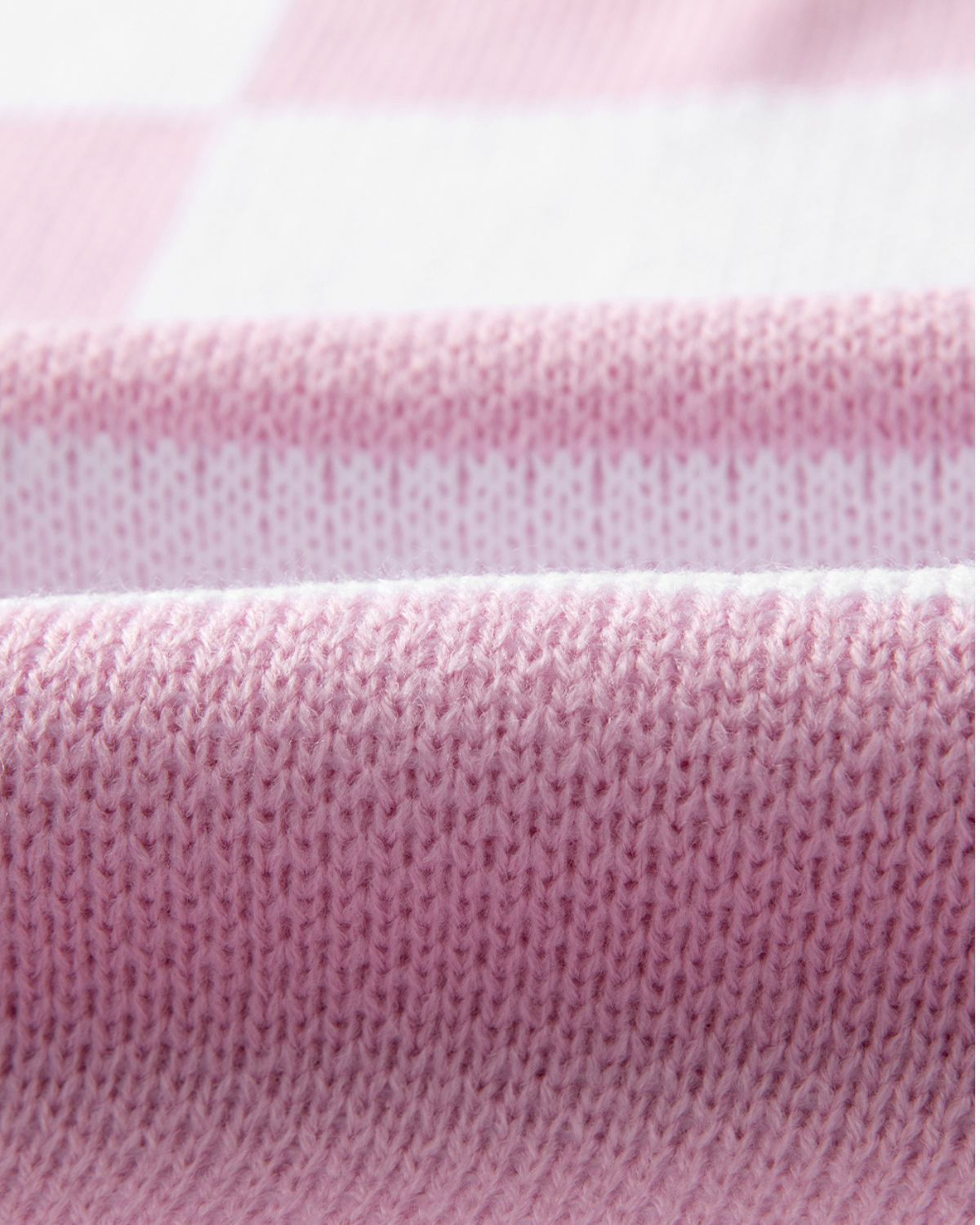 Pretty in Pink Checkered Knit Sweater