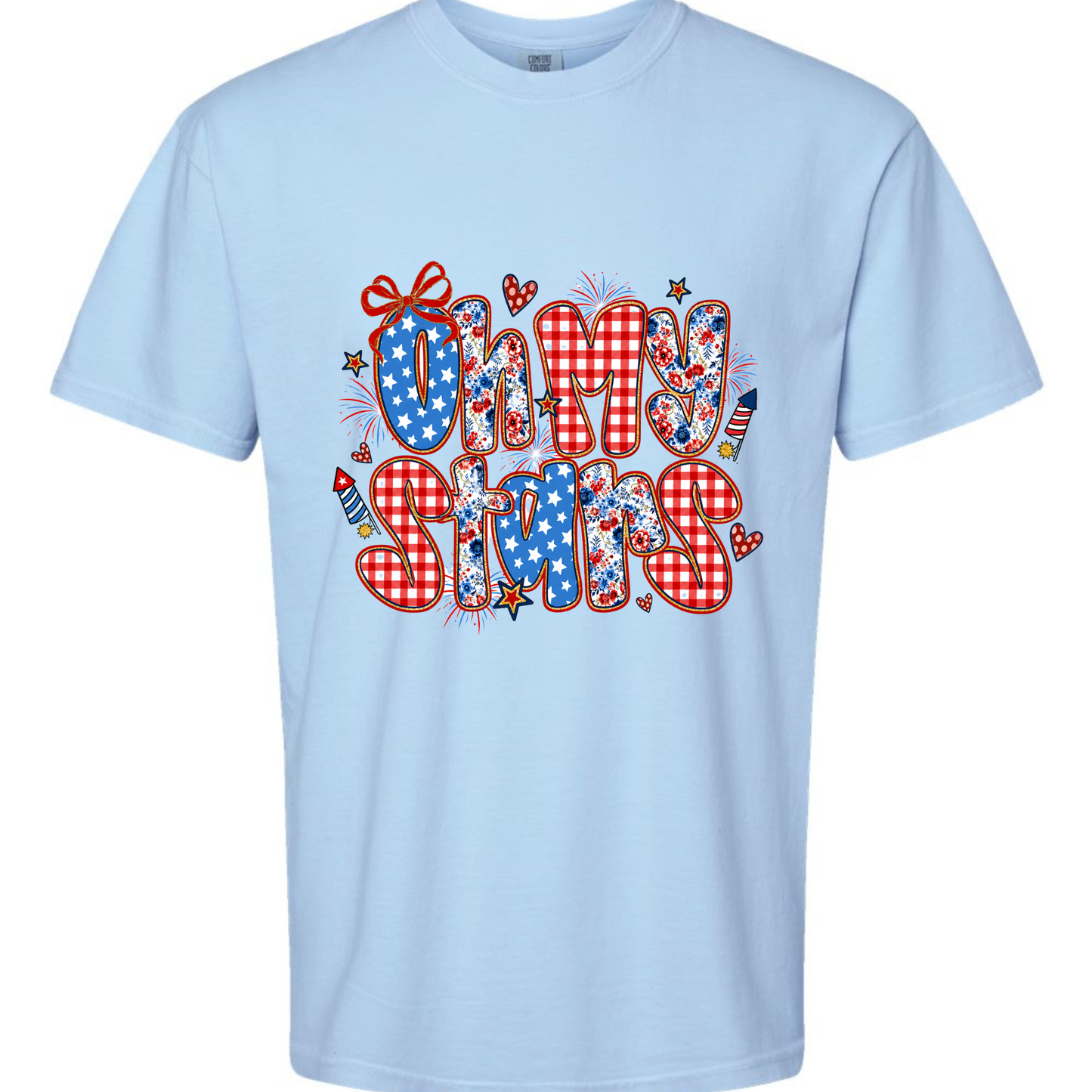 Oh My Stars Patriotic Graphic Tee Twice the Charm Boutique
