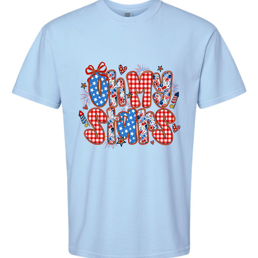 Oh My Stars Patriotic Graphic Tee Twice the Charm Boutique