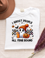 I Ghost People All Year Round - Funny Halloween Adult T-Shirt | White Comfort Colors Tee