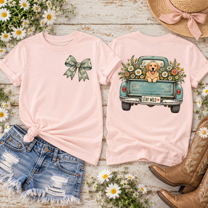 Stay Wild Truck & Dog Toddler Graphic Tee