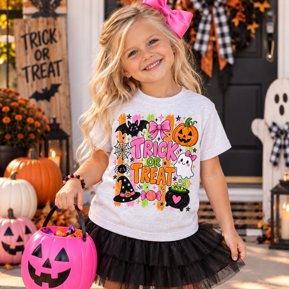 Trick or Treat Kids Halloween Tee