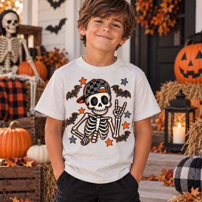 Halloween Skeleton Kids Tee