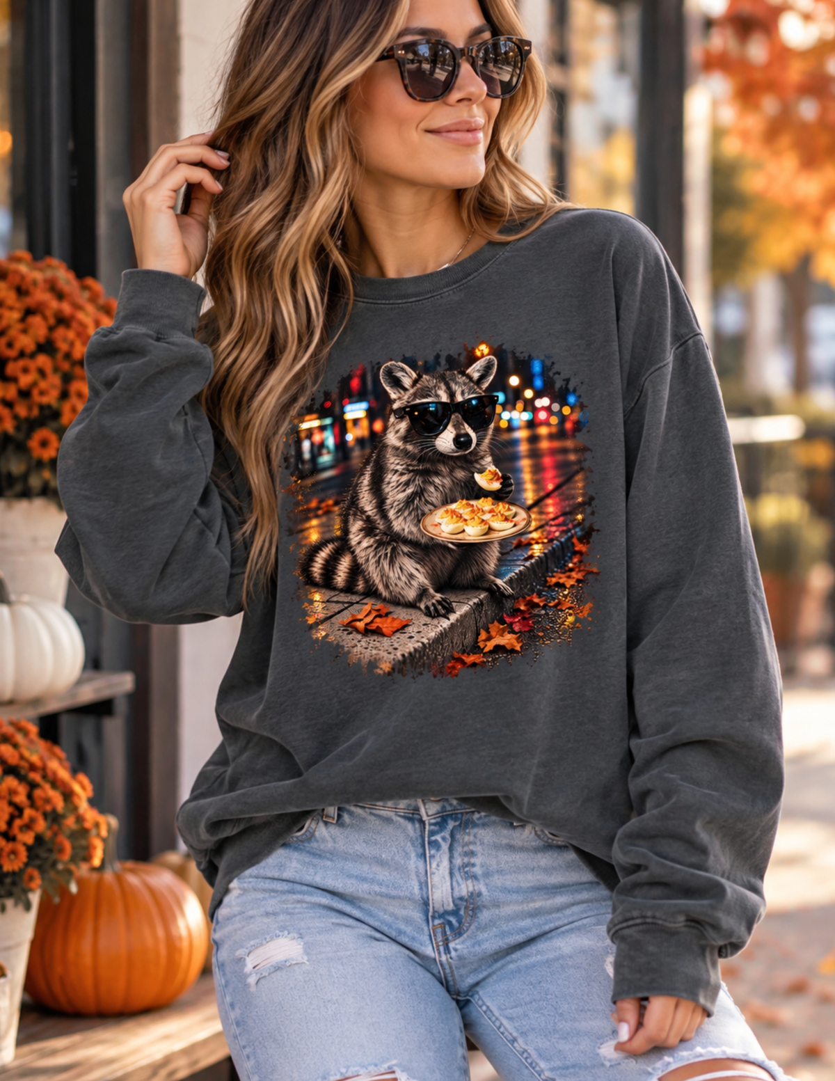 Fall Raccoon Tee