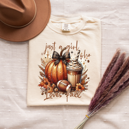 Just a Girl Who Loves Fall Graphic Tee