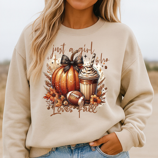 Just a Girl Who Loves Fall Sweatshirt