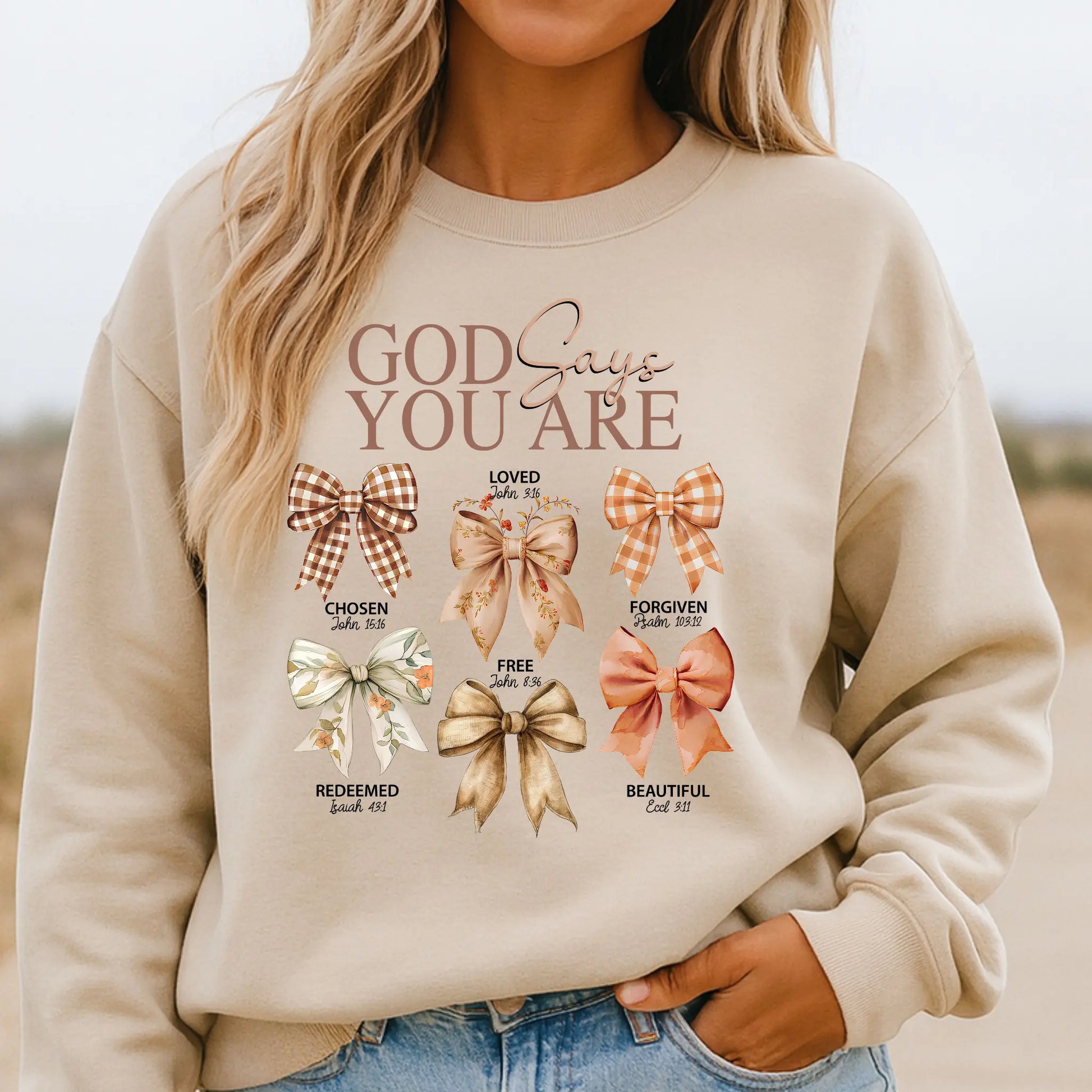 God Says You Are Sweatshirt Twice the Charm Boutique