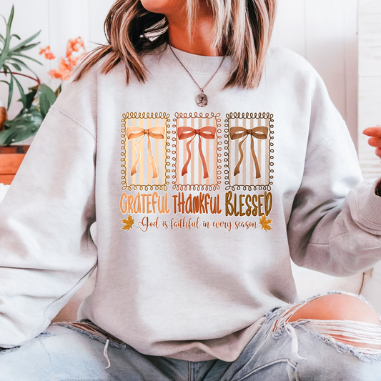 Grateful Thankful Blessed Sweatshirt