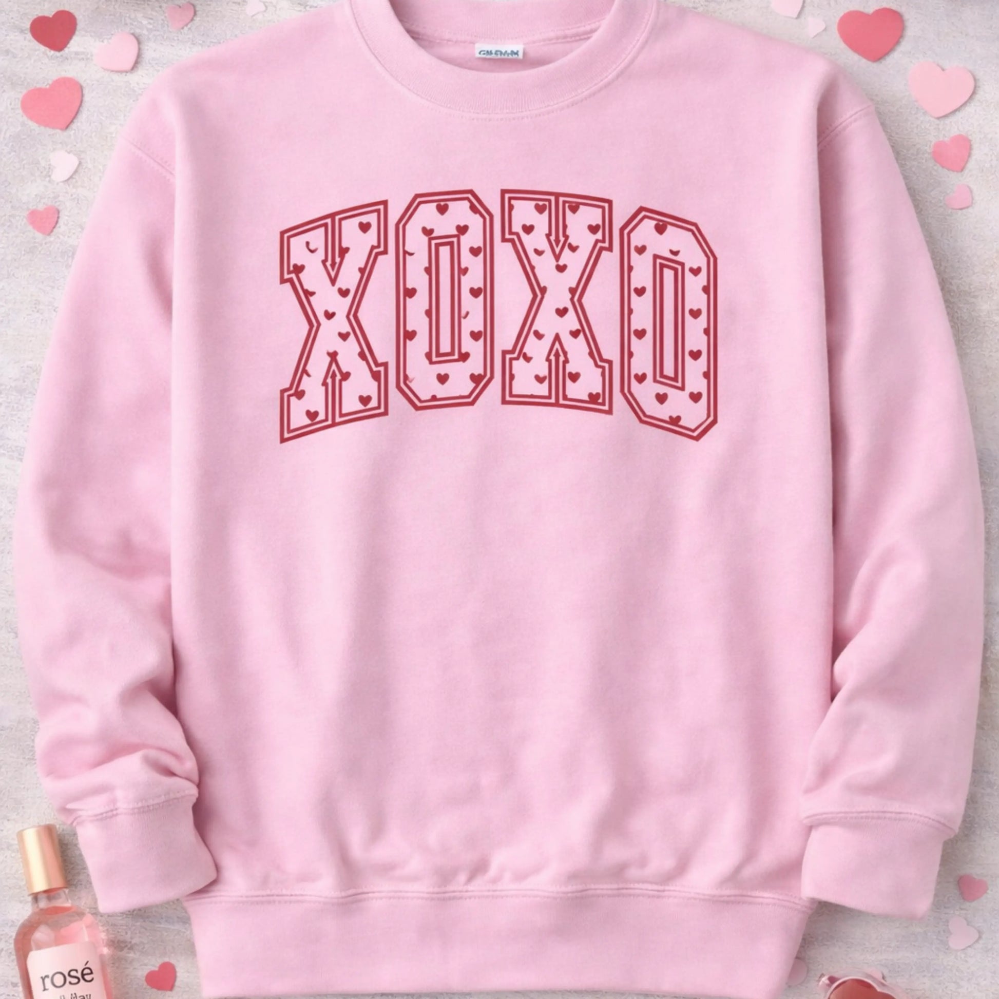 XOXO Heart Graphic Sweatshirt – Valentine’s Day Cozy Love Pullover Twice the Charm Boutique