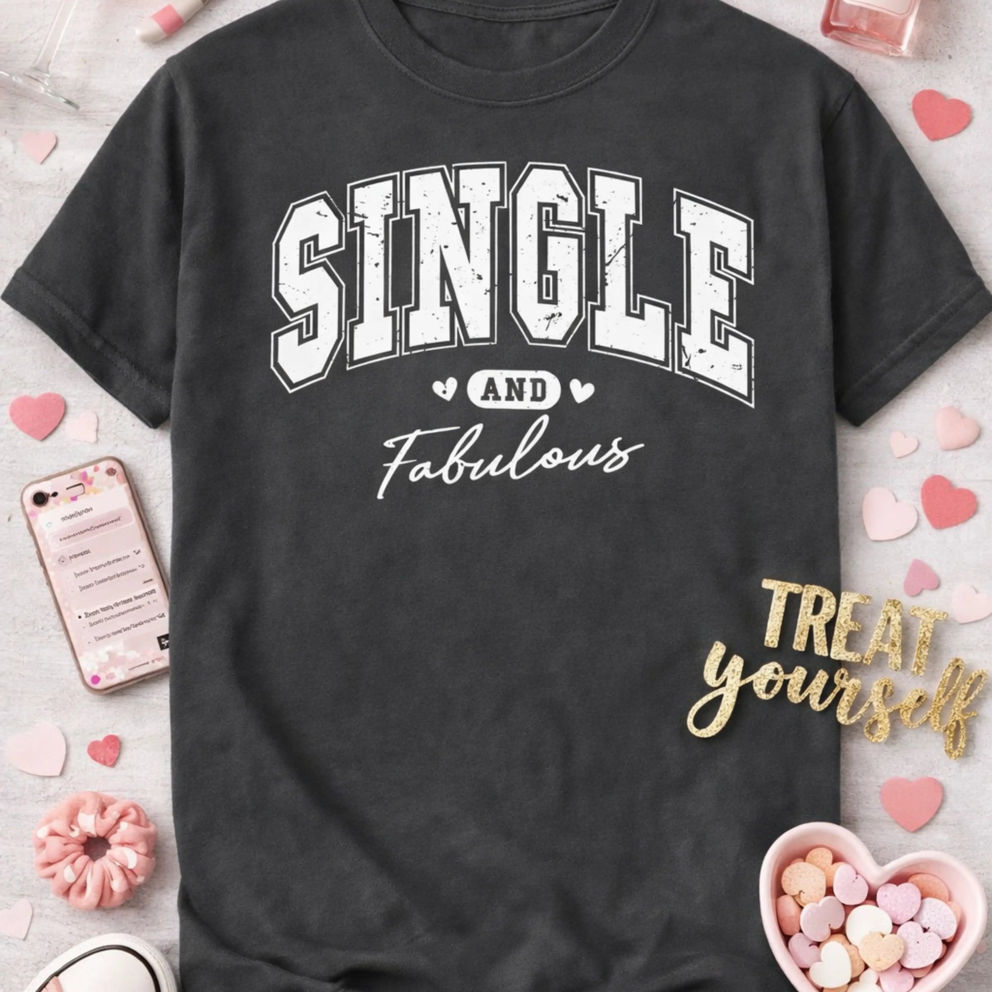 Single and Fabulous Graphic Tee – Funny Confidence Statement Shirt Twice the Charm Boutique
