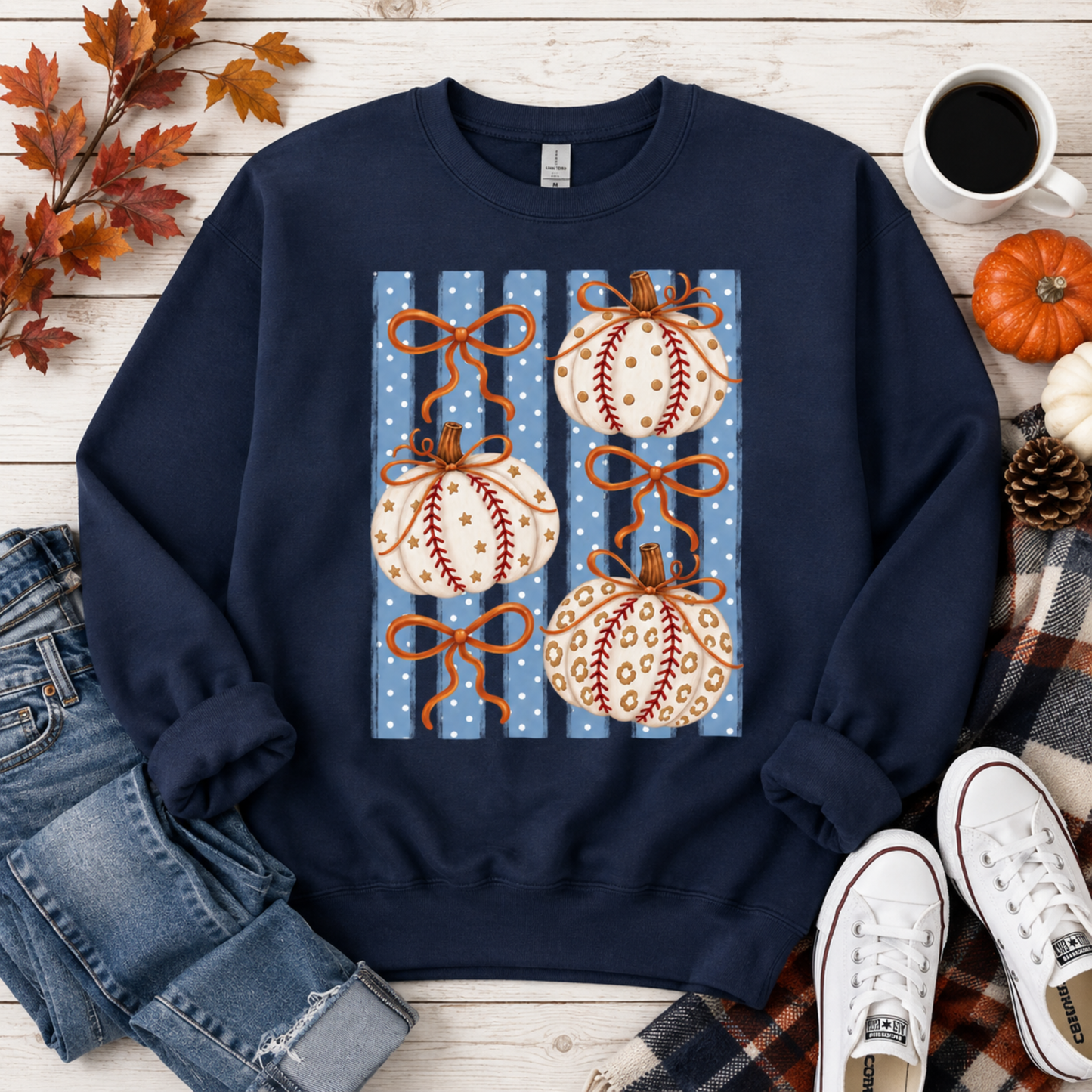 Baseball Pumpkin Lane Seven Sweatshirt