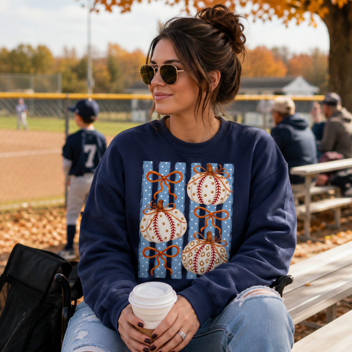 Baseball Pumpkin Lane Seven Sweatshirt