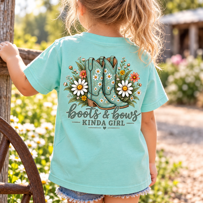 Boots & Bows Kinda Girl Western Girl Toddler Tee