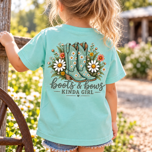 Boots & Bows Kinda Girl Western Girl Toddler Tee