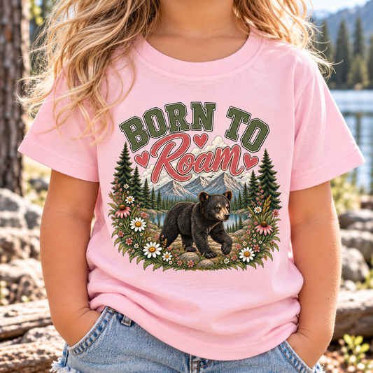 Born to Roam Bear Graphic Tee