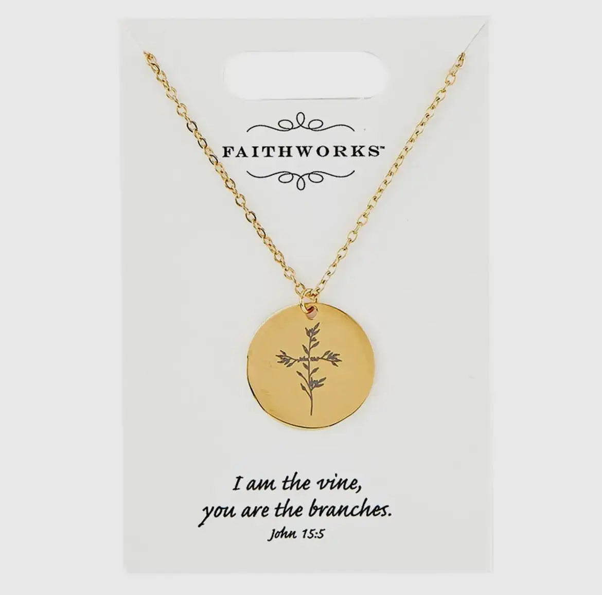 Circle Vine Gold Necklace Twice the Charm Boutique