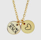 Love Like Jesus Coin Heart Necklace Twice the Charm Boutique