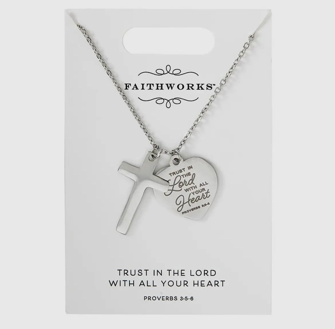 Trust in the Lord Cross Necklace