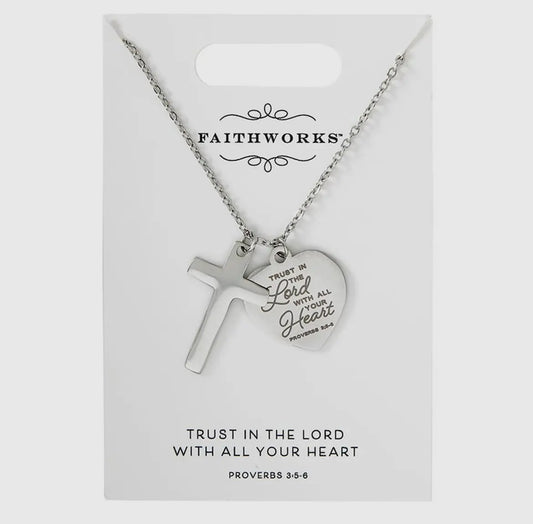 Trust in the Lord Cross Necklace