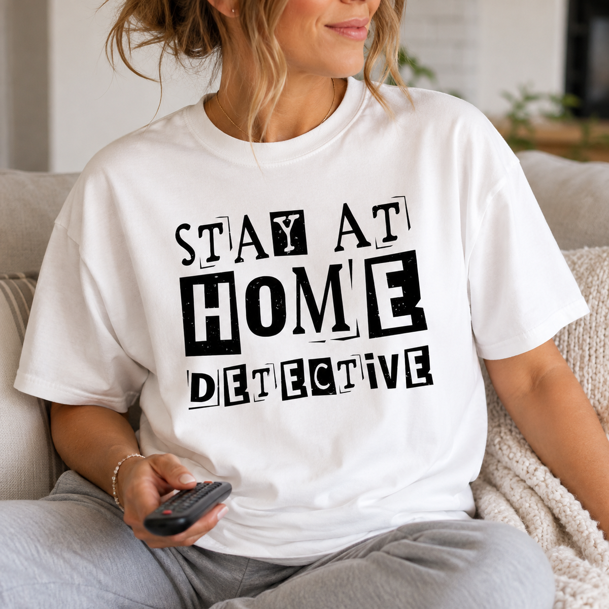 Stay at Home Detective Comfort Colors Tee