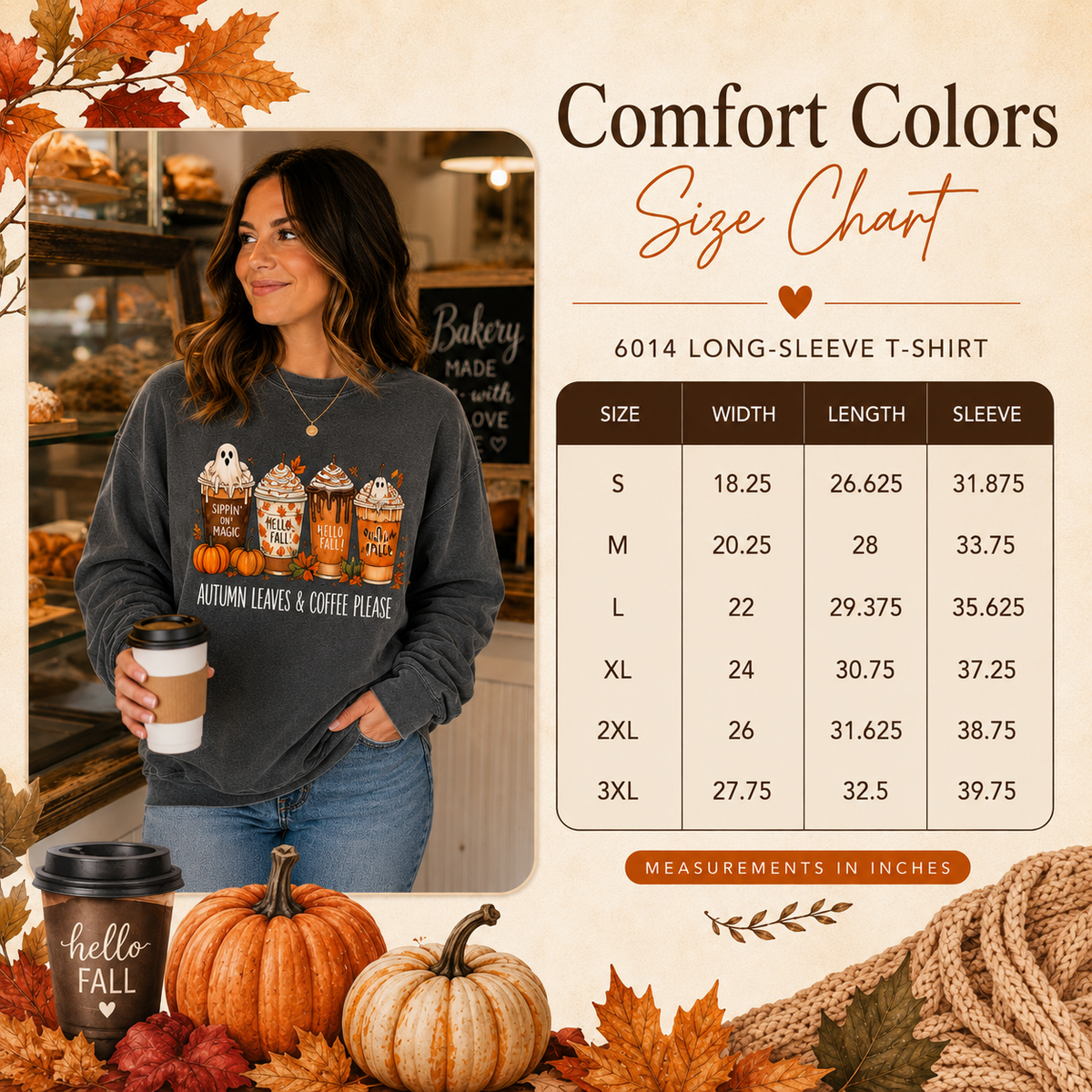 Cold Like My Soul Coffee Club Comfort Colors Long Sleeve Tee