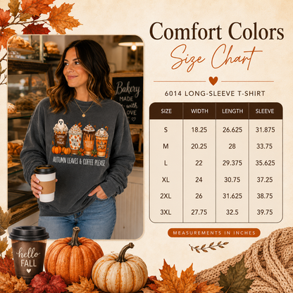 Cold Like My Soul Coffee Club Comfort Colors Long Sleeve Tee