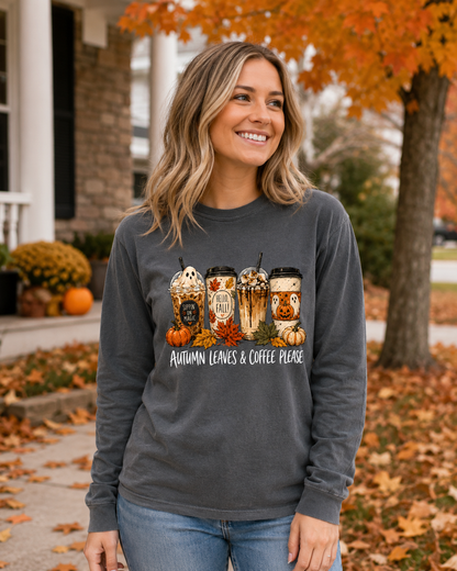 fall halloween coffee tee
