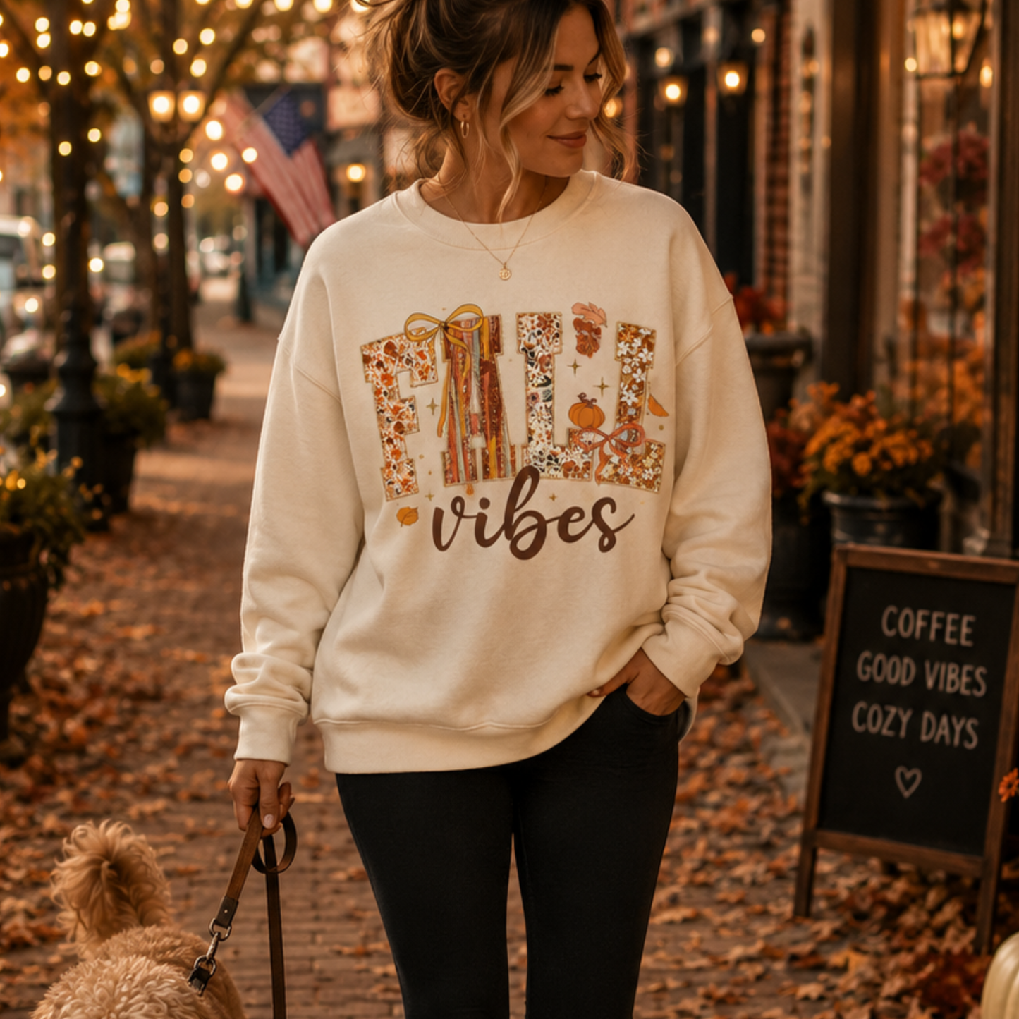 fall vibes sweatshirt
