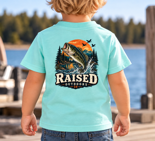 Kids Bass Fishing Graphic Tee