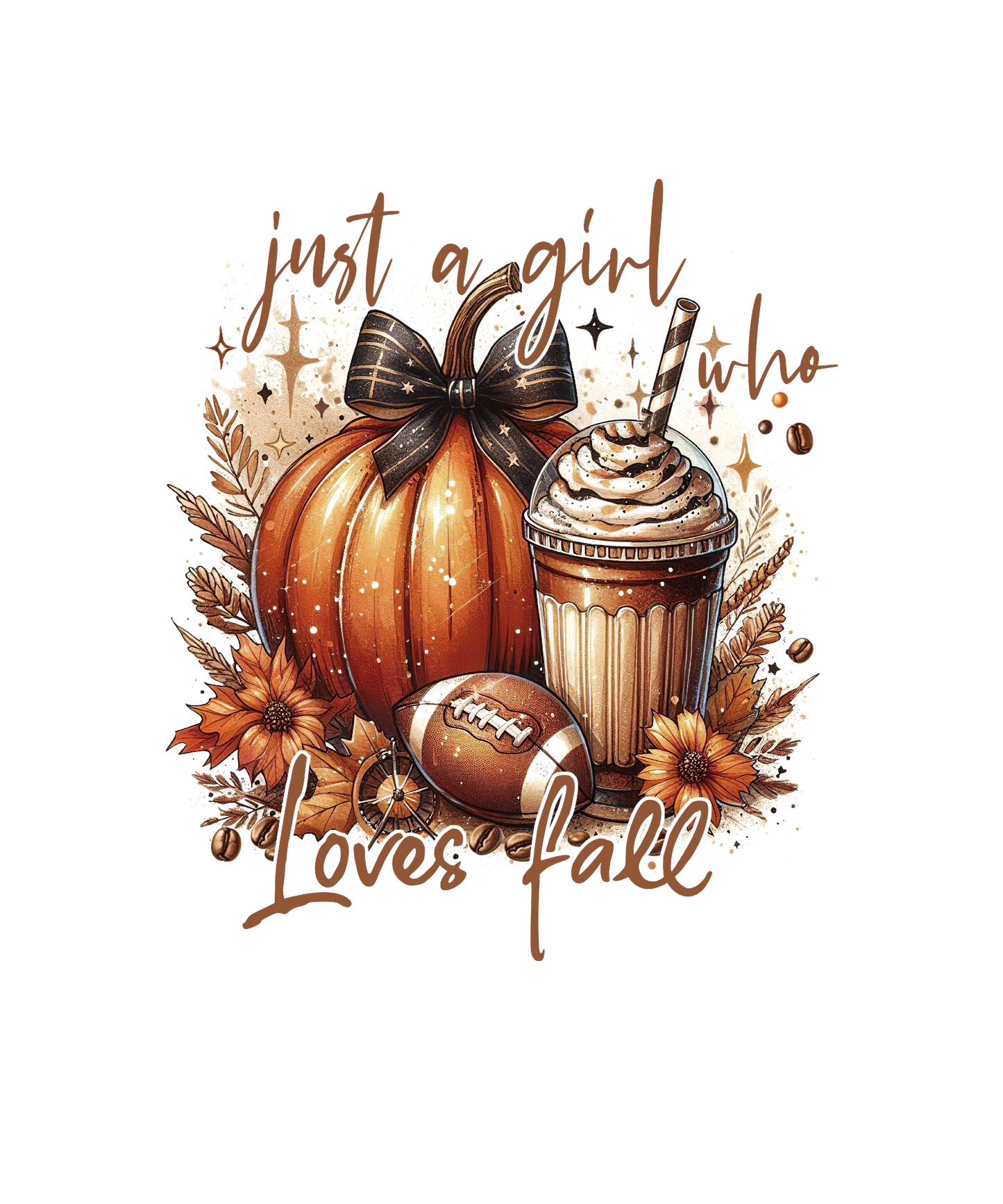 girls loves fall cc tee