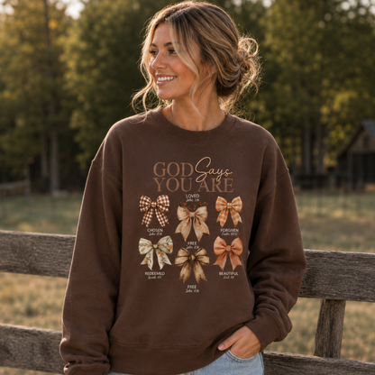 God Says You Are Lane Seven Sweatshirt
