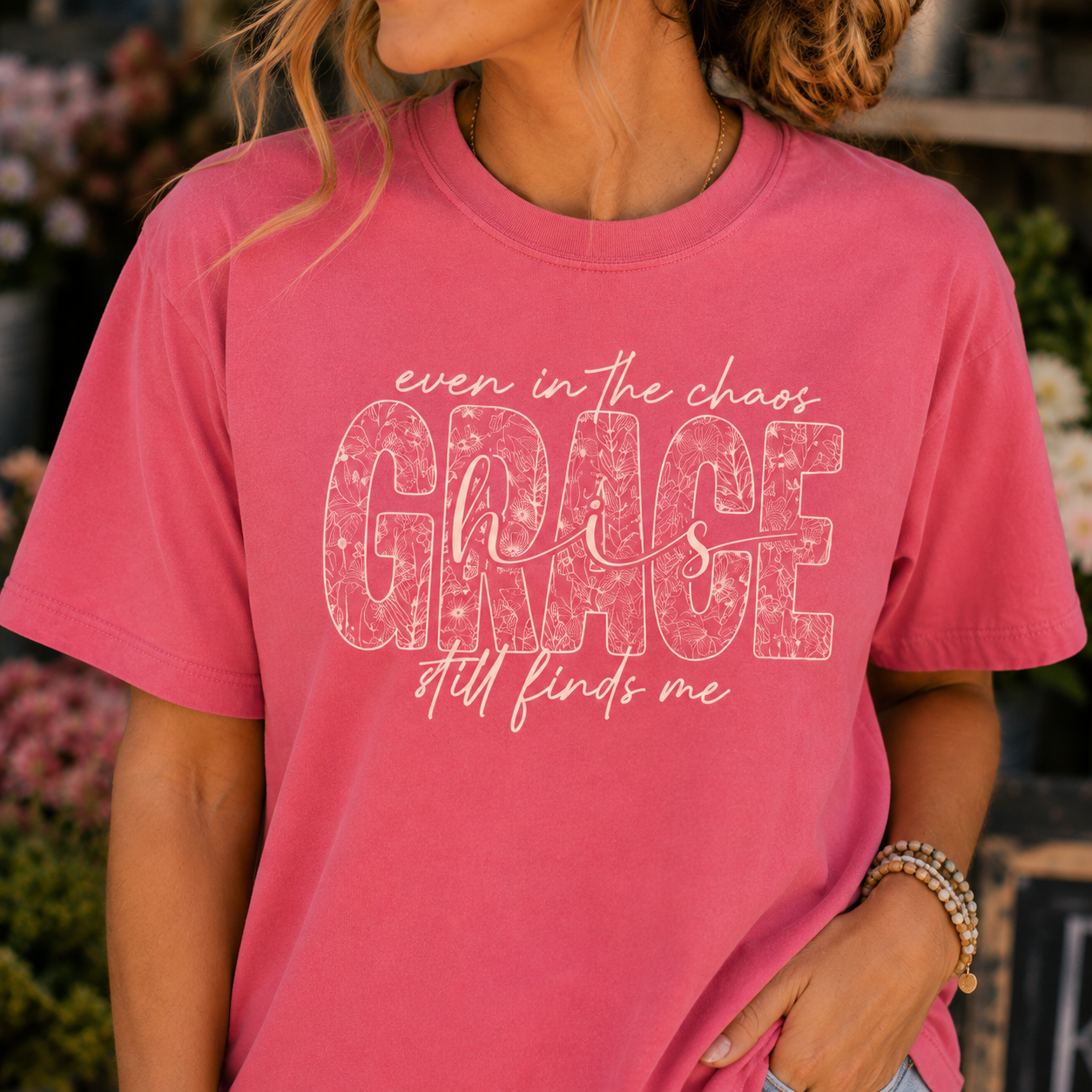 Even In The Chaos Grace Still Finds Me Tee