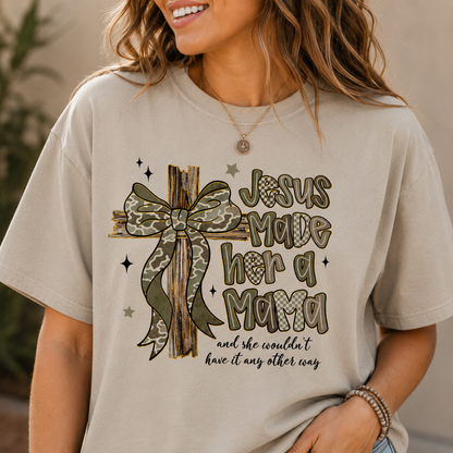 Jesus Made Her a Mama Comfort Colors Tee