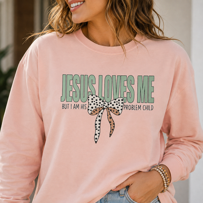 Jesus Loves Me/Problem Child Long Sleeve Shirt