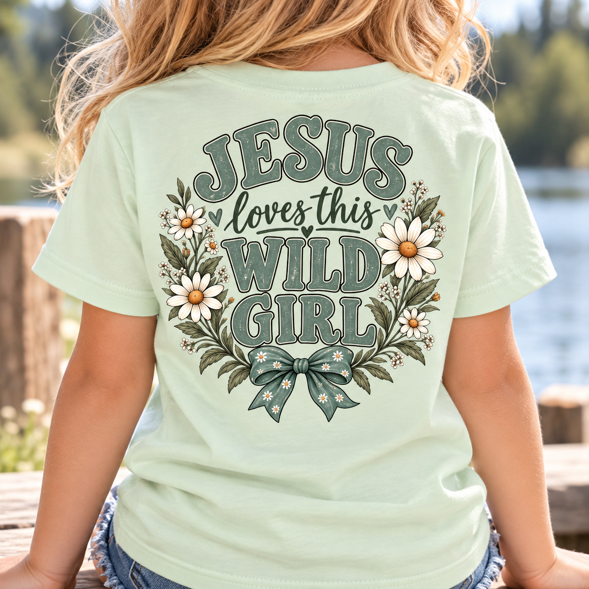 Jesus Loves This Wild Girl Christian Toddler Graphic Tee