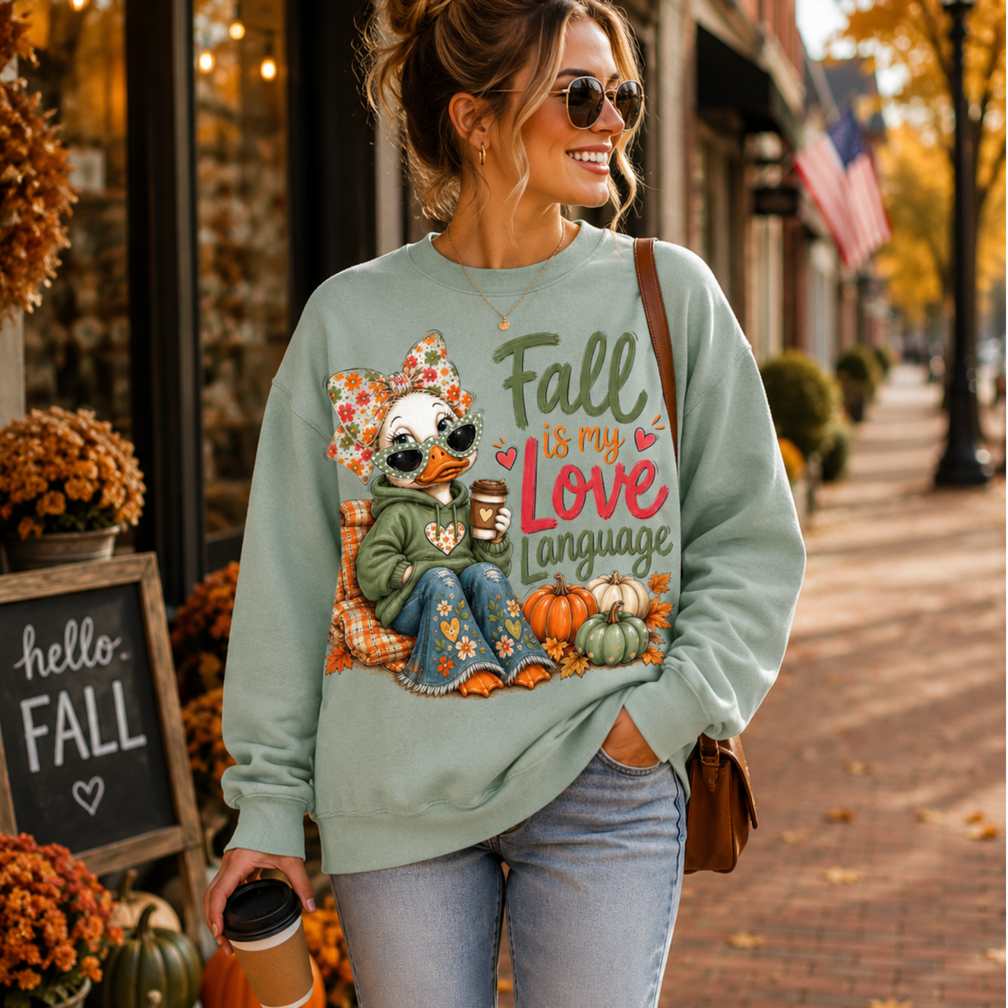 Love Language Duck Sweatshit\rt
