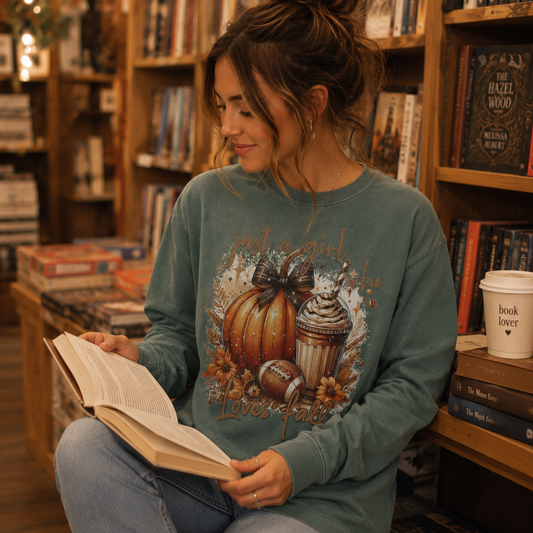 girls loves fall cc tee